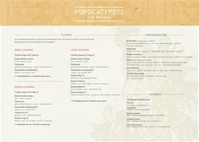 Catalogus van Popocatepetl in Haarlem | The mexican | 2025-02-28T00:00:00.000Z - 2025-03-31T00:00:00.000Z