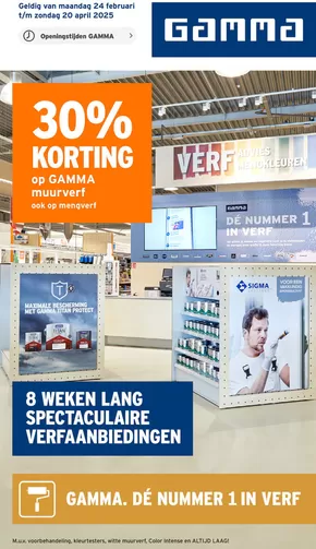 Catalogus van Gamma in Waalwijk | Bespaar nu met onze deals | 2025-02-24T00:00:00.000Z - 2025-04-20T00:00:00.000Z