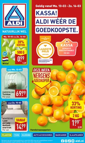 Catalogus van Aldi in Zuidwolde | Kortingen en acties | 2025-03-10T00:00:00.000Z - 2025-03-16T00:00:00.000Z