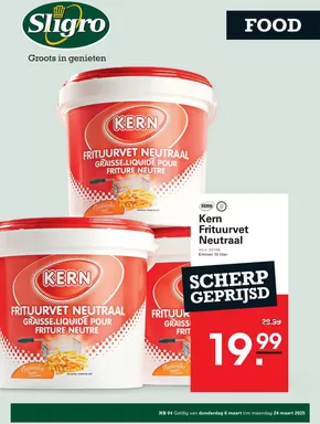 Catalogus van Sligro in Hoornaar | Bespaar nu met onze deals | 2025-03-06T00:00:00.000Z - 2025-03-24T00:00:00.000Z