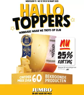 Catalogus van Jumbo in Hedel | Onze beste koopjes | 2025-03-12T00:00:00.000Z - 2025-03-18T00:00:00.000Z