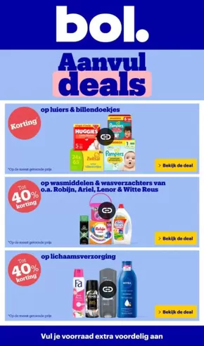 Catalogus van Bol.com in Maarheeze | Aanvul deals | 2025-03-12T00:00:00.000Z - 2025-03-16T00:00:00.000Z