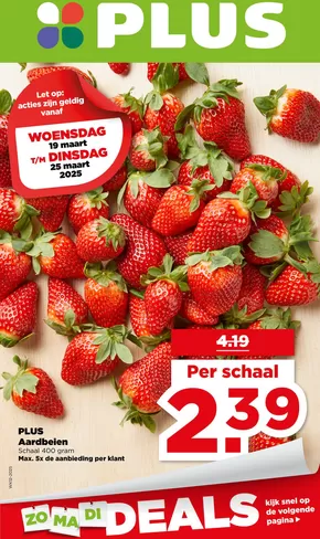 Catalogus van Plus in Groningen | Geweldig aanbod voor koopjesjagers | 2025-03-12T00:00:00.000Z - 2025-04-15T00:00:00.000Z