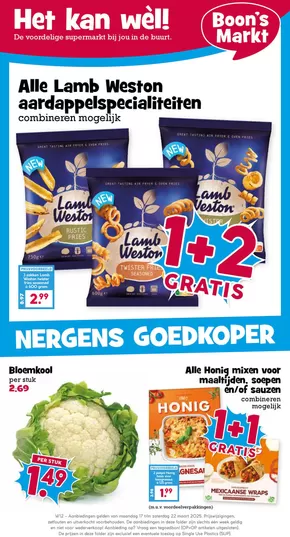 Catalogus van Boon's Markt in Hoornaar | Kortingen en acties | 2025-03-17T00:00:00.000Z - 2025-03-22T00:00:00.000Z