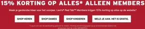 Catalogus van Levi's in Sprang-Capelle | 15% korting op alles* alleen members | 2025-03-19T00:00:00.000Z - 2025-04-02T00:00:00.000Z