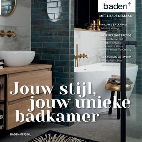 Catalogus van Badenplus in Laren (Gelderland) | Jouw stijl, jouw unieke bådkamer | 2024-04-16T00:00:00.000Z - 2025-05-23T00:00:00.000Z